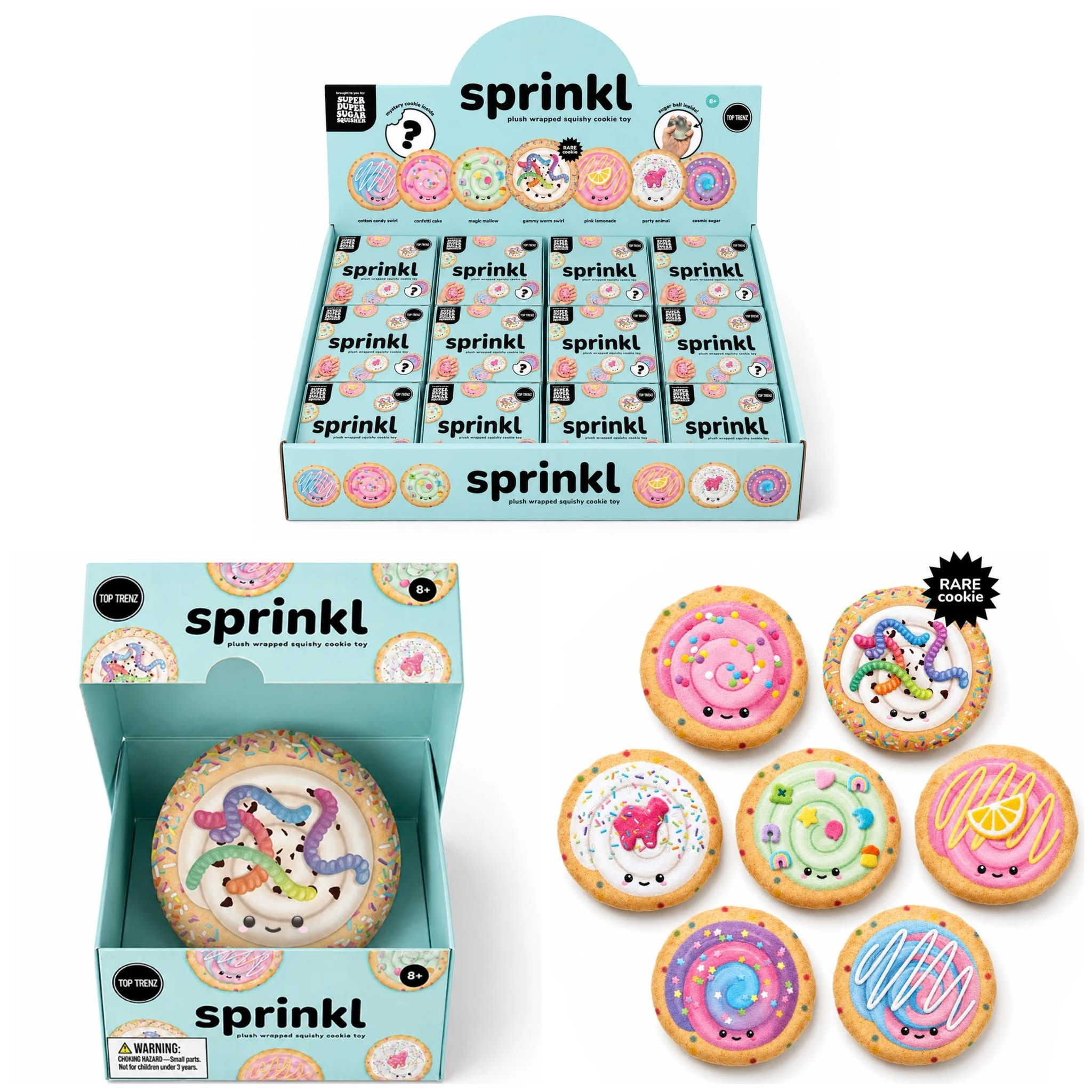 Super Duper Sugar Squisher Plush- Mystery Sprinkl Cookies