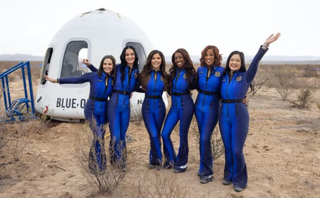 Blue Origin Handout, all female crew