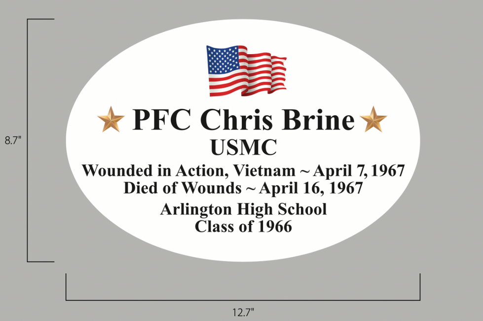 PFC Chris Brine Sign