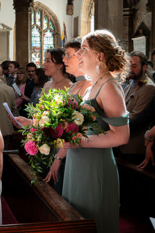 wedding ceremony at St Helen’s Church in Abingdon