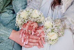 Couple celebrating their Indian wedding at Easthampstead Park venue