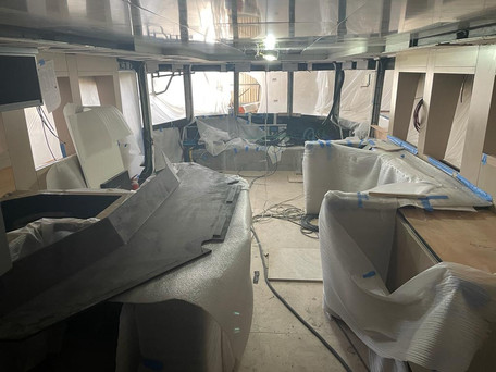 Explorere Yacht Helm Station construction