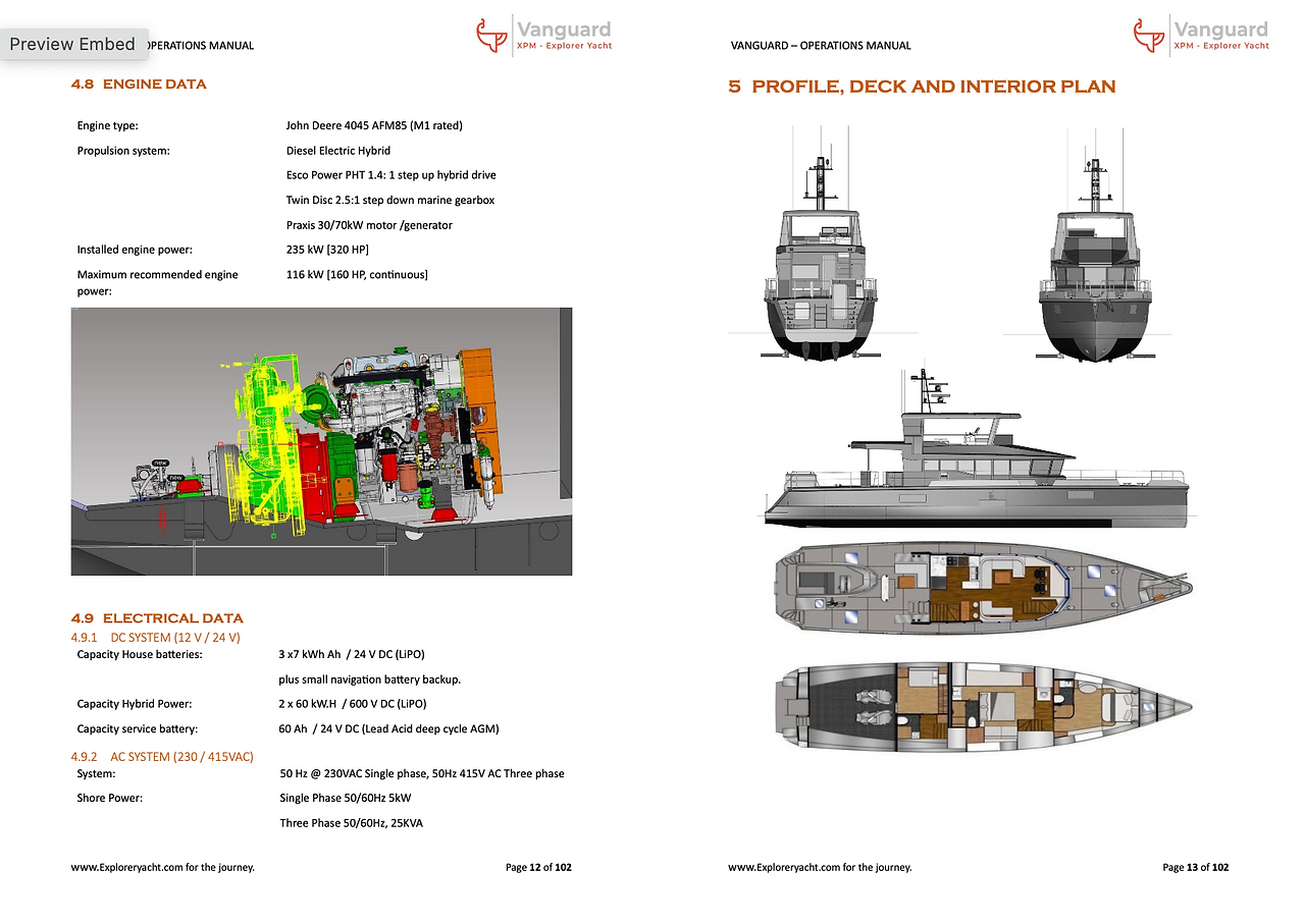 Explorer Yacht Operating Manual