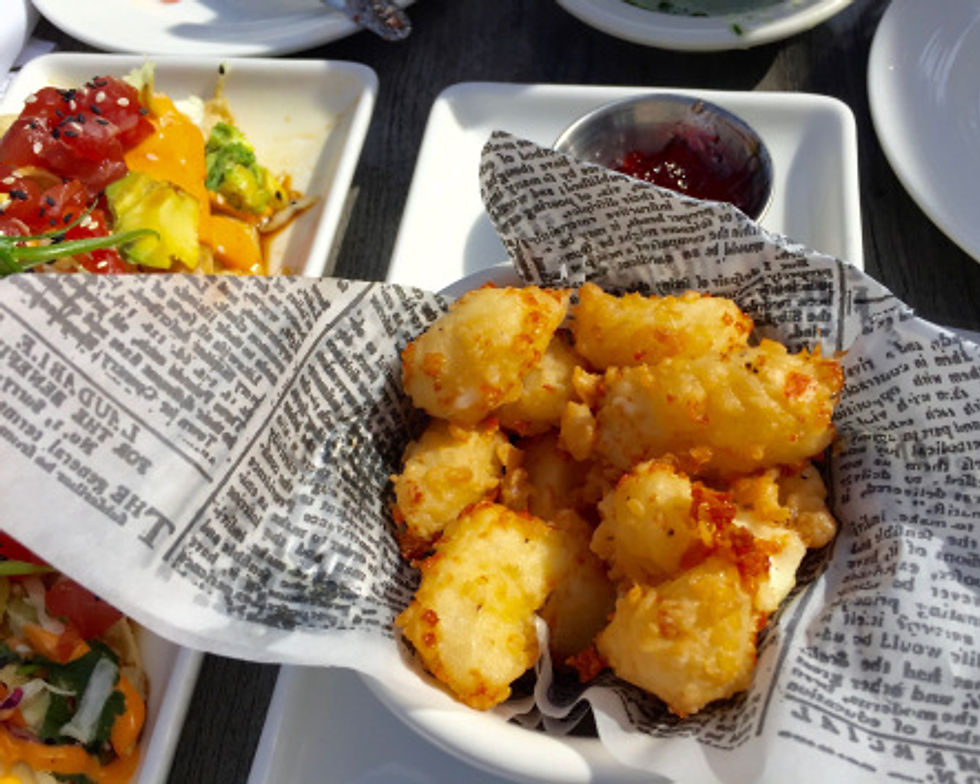 Seattle, Part I-fried Beecher's cheese curds at Lobster Shop