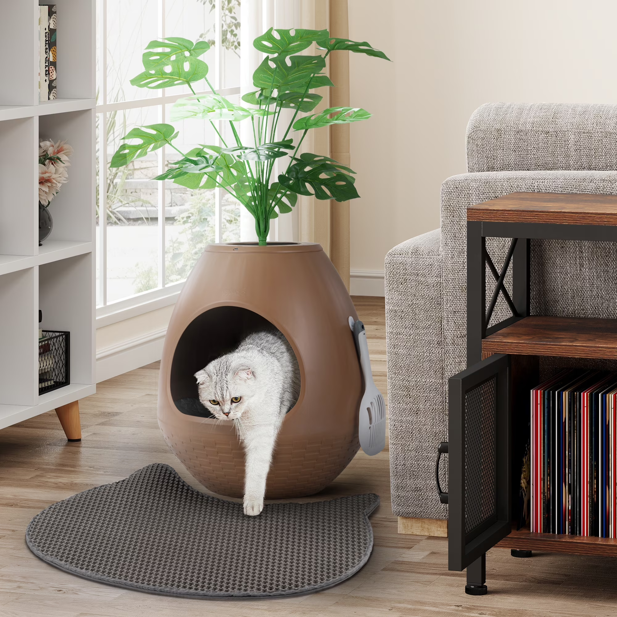 Smart Plant Litter Box with Deodorisation System – Hidden Design