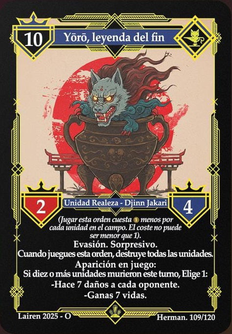 109 yoro, leyenda del fin