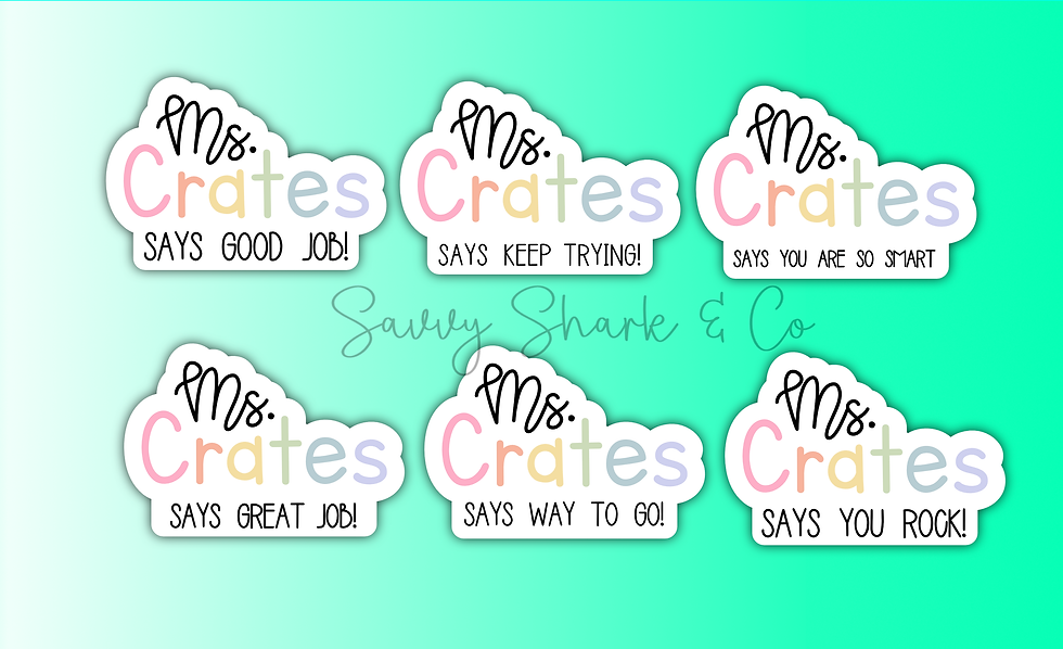 Custom Teacher Stickers