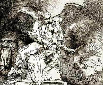 Rembrandt's "Binding of Isaac," painted when he was 29 (1635).