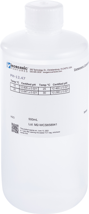 pH 12.47 Calibration Standard, pH Buffer Solution