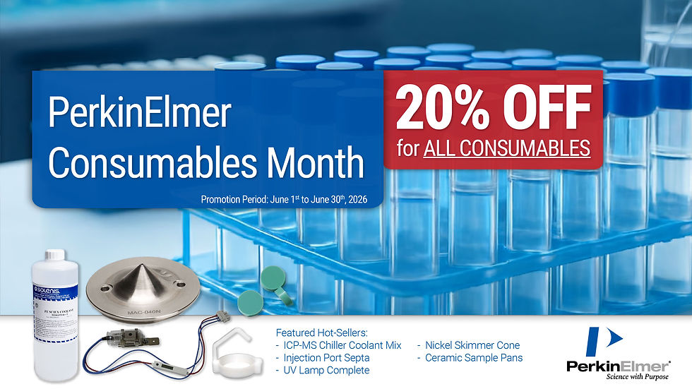 20% OFF on ALL PerkinElmer Consumables!