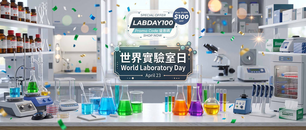 🌍 Happy World Laboratory Day! Enjoy HK$100 OFF at Labware E-shop! 🔬