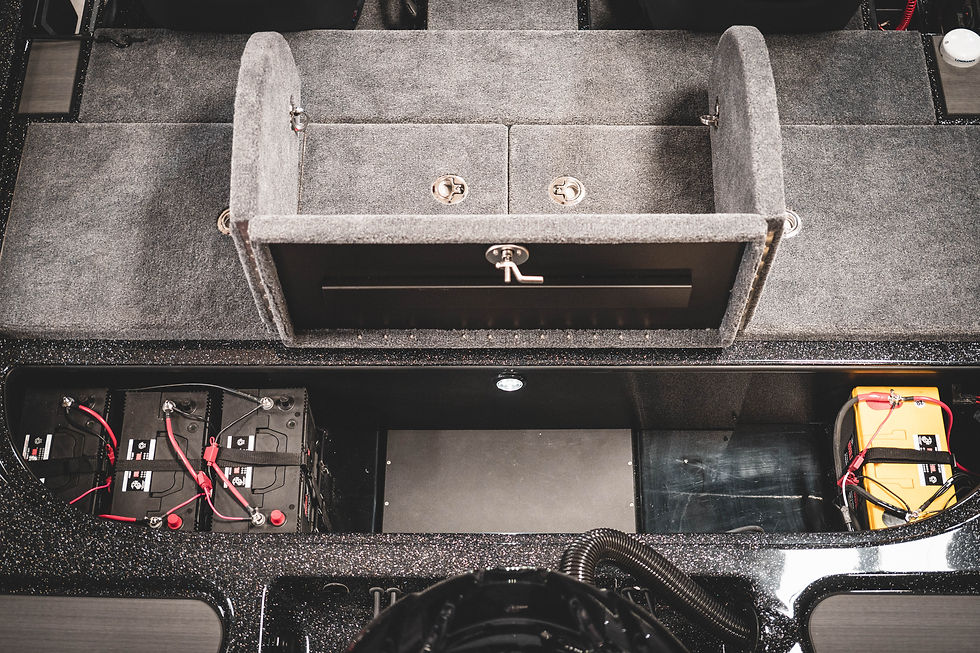 Tri-Fold Battery/Pump Compartment
