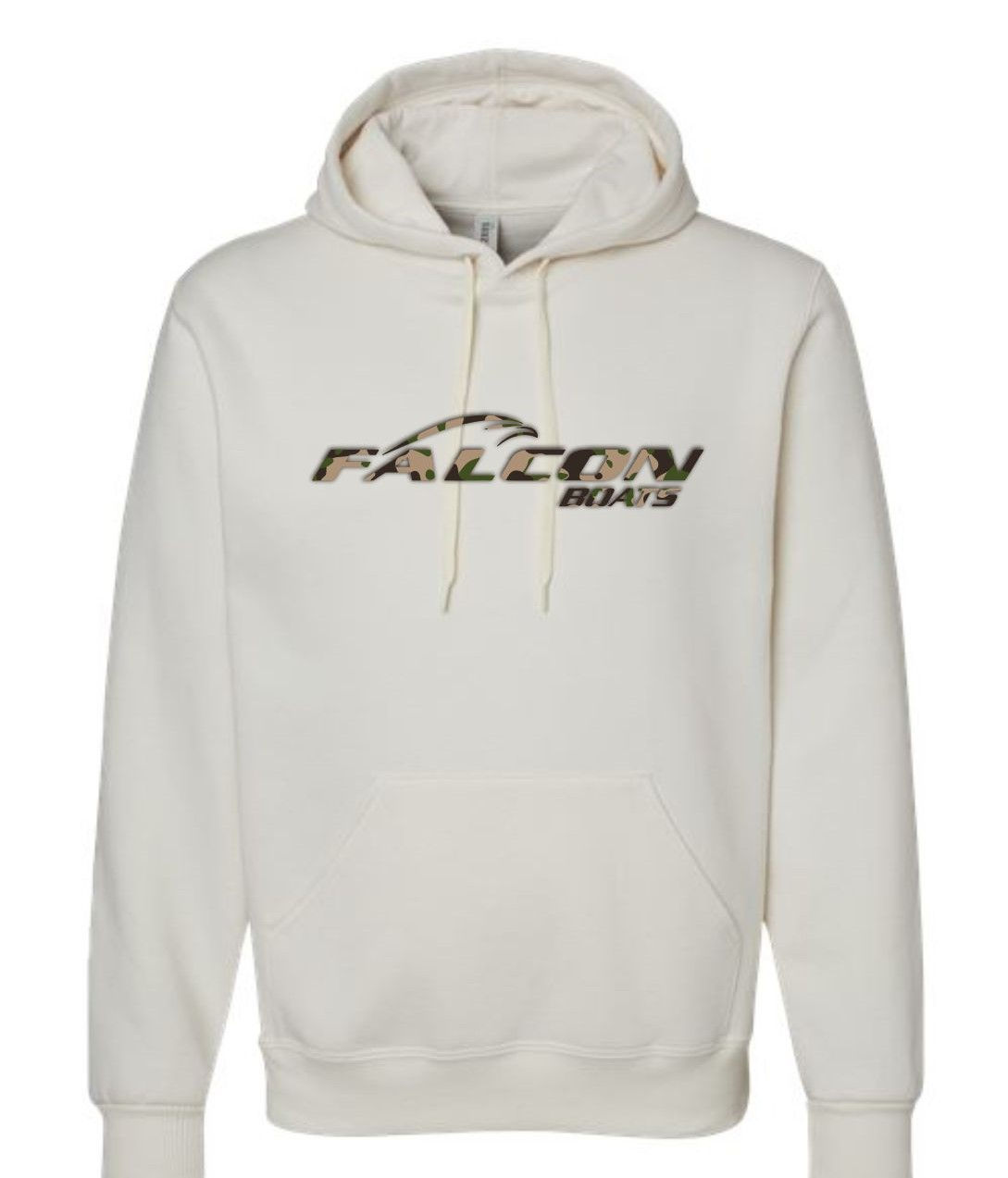 Cream and Camo Logo Hoodie