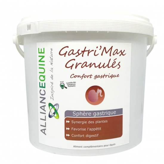 Alliance Equine - Gastri'Max Granulés Confort de l'Estomac 3 kg