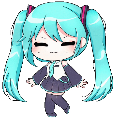 Hatsune Miku Shine Sticker.gif