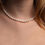 Thumbnail: White pearl necklace choker necklace classic elegant jewelry present gift for her
