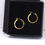 Thumbnail: high quality gold jewelry classic hoop earrings shiny glossy