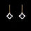 Thumbnail: Diamond Trefle Clover Flower Alhambra Gold Whitegold earrings fine jewelry woman gift van cleef