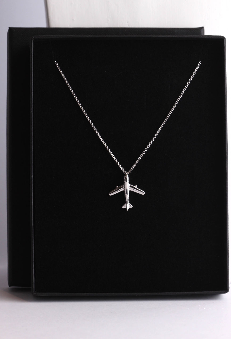 Thumbnail: 925 Sterling Silver {Atlana} Jet Necklace