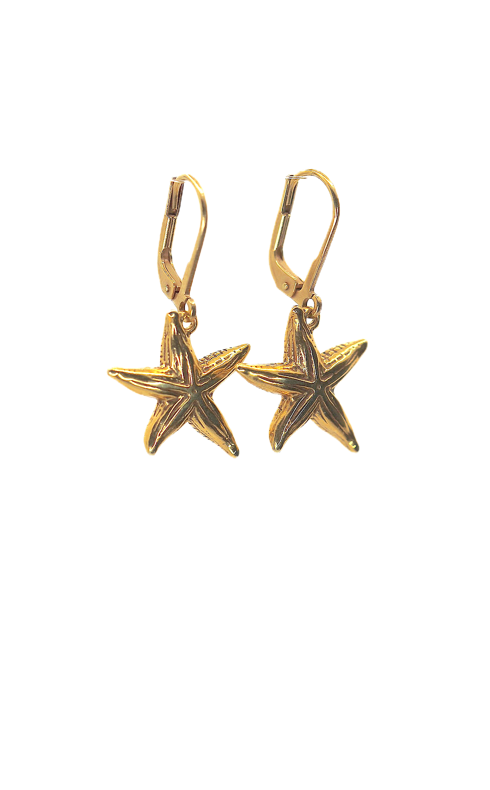 Thumbnail: gold jewelry Seastar star earrings, silver and gold-vermeil present for her.