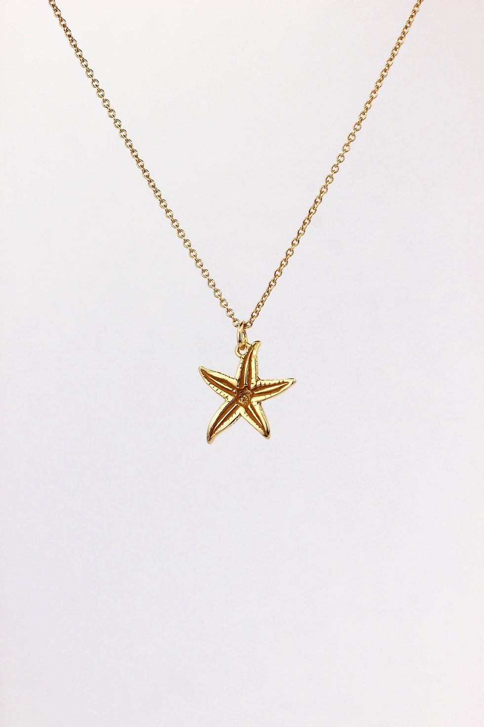 Thumbnail: gold jewelry seastar star necklace, charm jewelry, silver and gold-vermeil present for her.