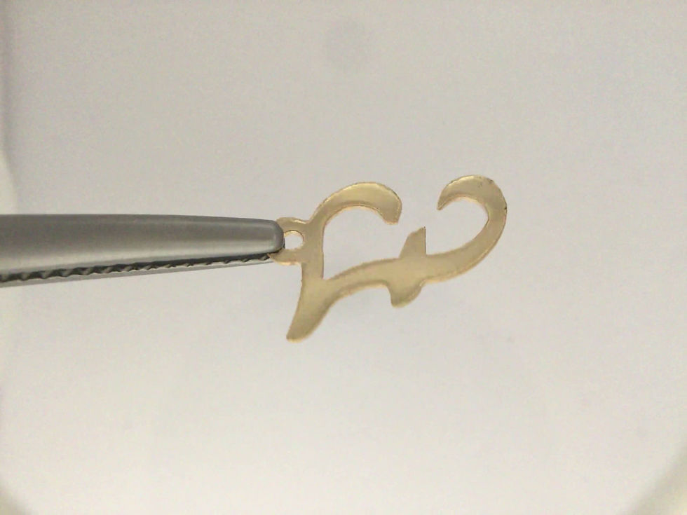 Thumbnail: 14k Gold or Whitegold Diamond {Gold Initial} Necklace