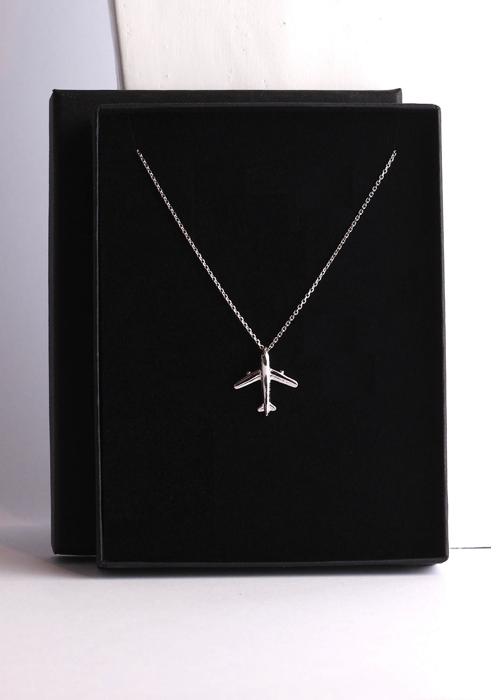 Thumbnail: 925 Sterling Silver {Atlana} Jet Necklace