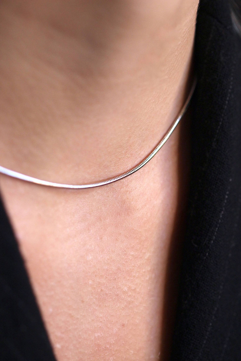 Thumbnail: Snake Necklace Silver