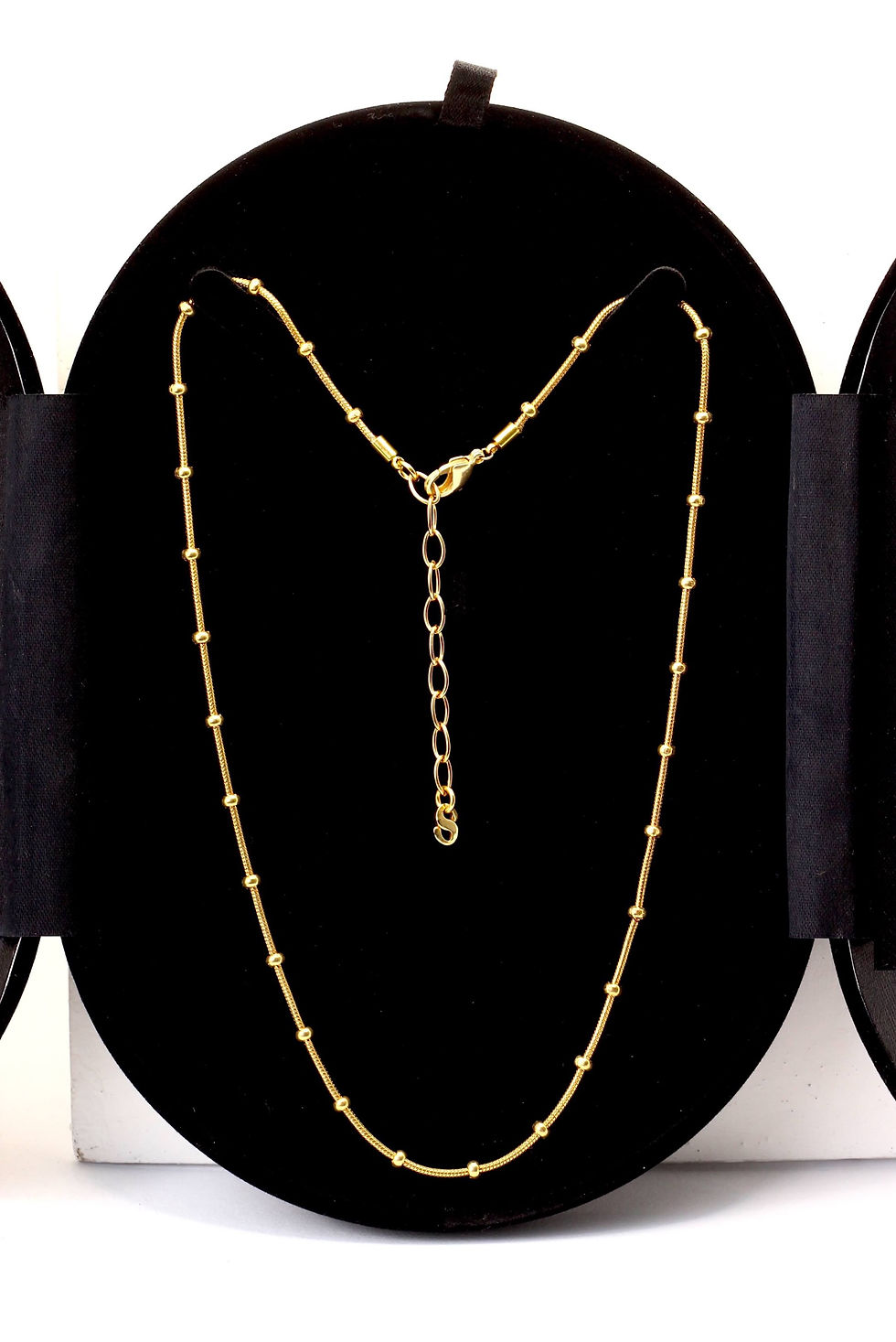Thumbnail: Snake Bullet Chain Necklace classic layering basic necklace business jewelry