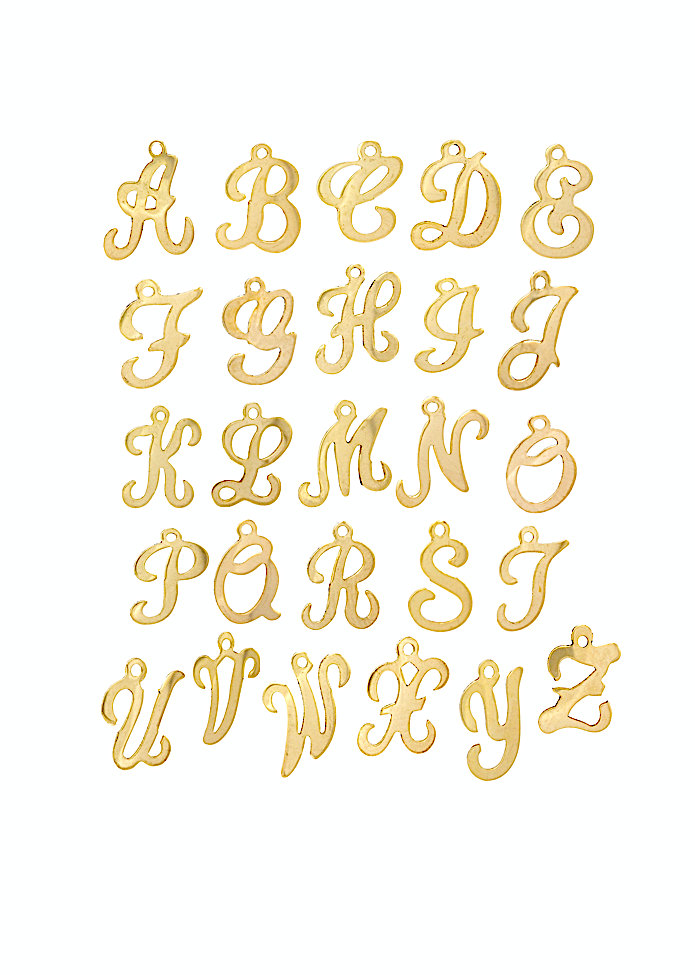 Thumbnail: 14k Gold or Whitegold Diamond {Gold Initial} Necklace