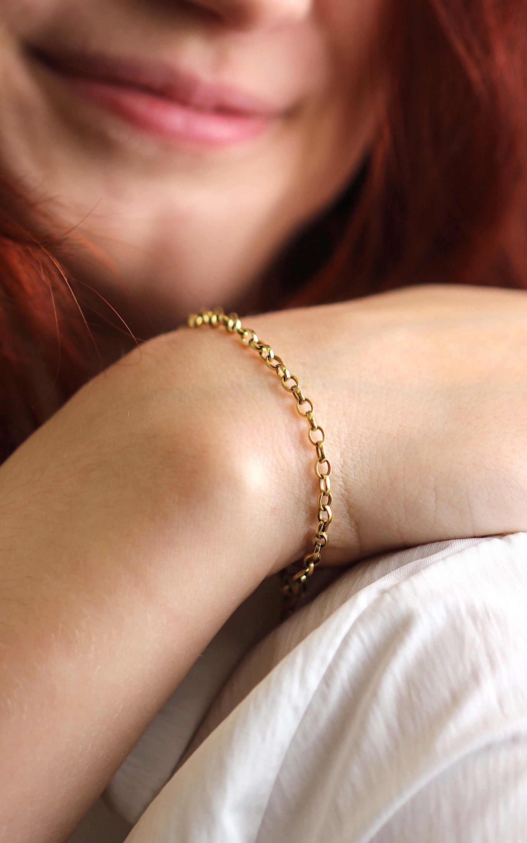 18k Gold-filled {Hermés} Rolo Bracelet •fine•