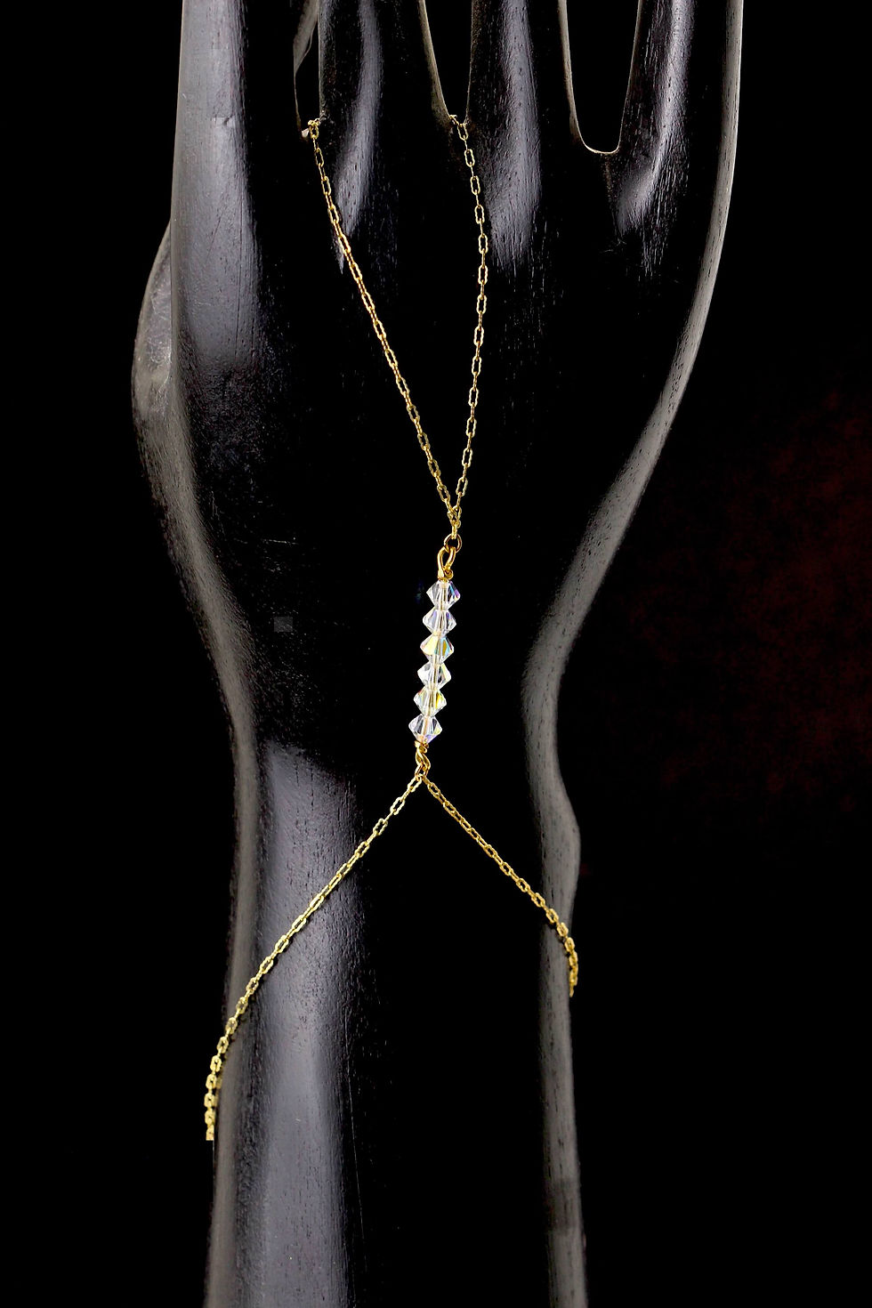 Thumbnail: Gold Vermeil {Brilliant} Handchain •M•