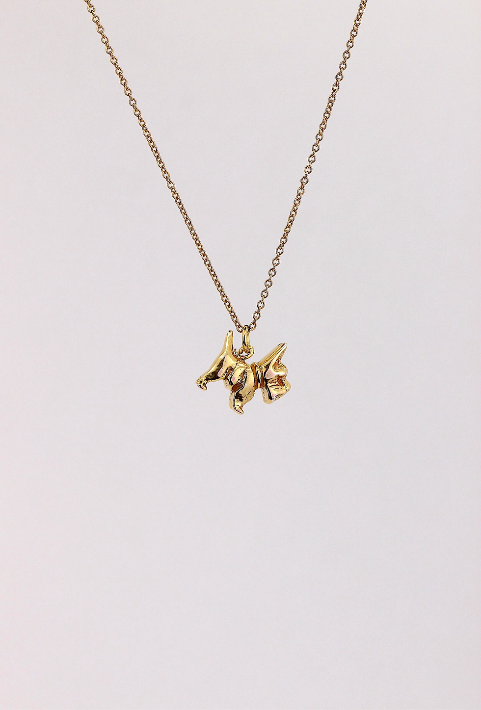 Thumbnail: gold jewelryYorkshire Terrier golden retriever dog necklace, sterling silver and gold-vermeil present for her.
