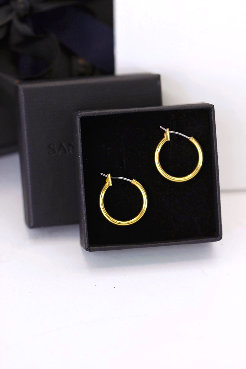 Thumbnail: 18k Gold-filled {Glossy} Hoop Earrings •medium•