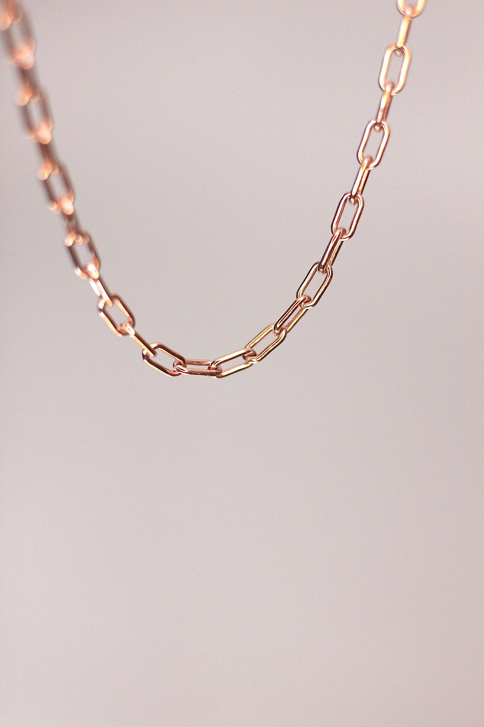 Thumbnail: {Lucia} Necklace Rosegold Link Chain •short•