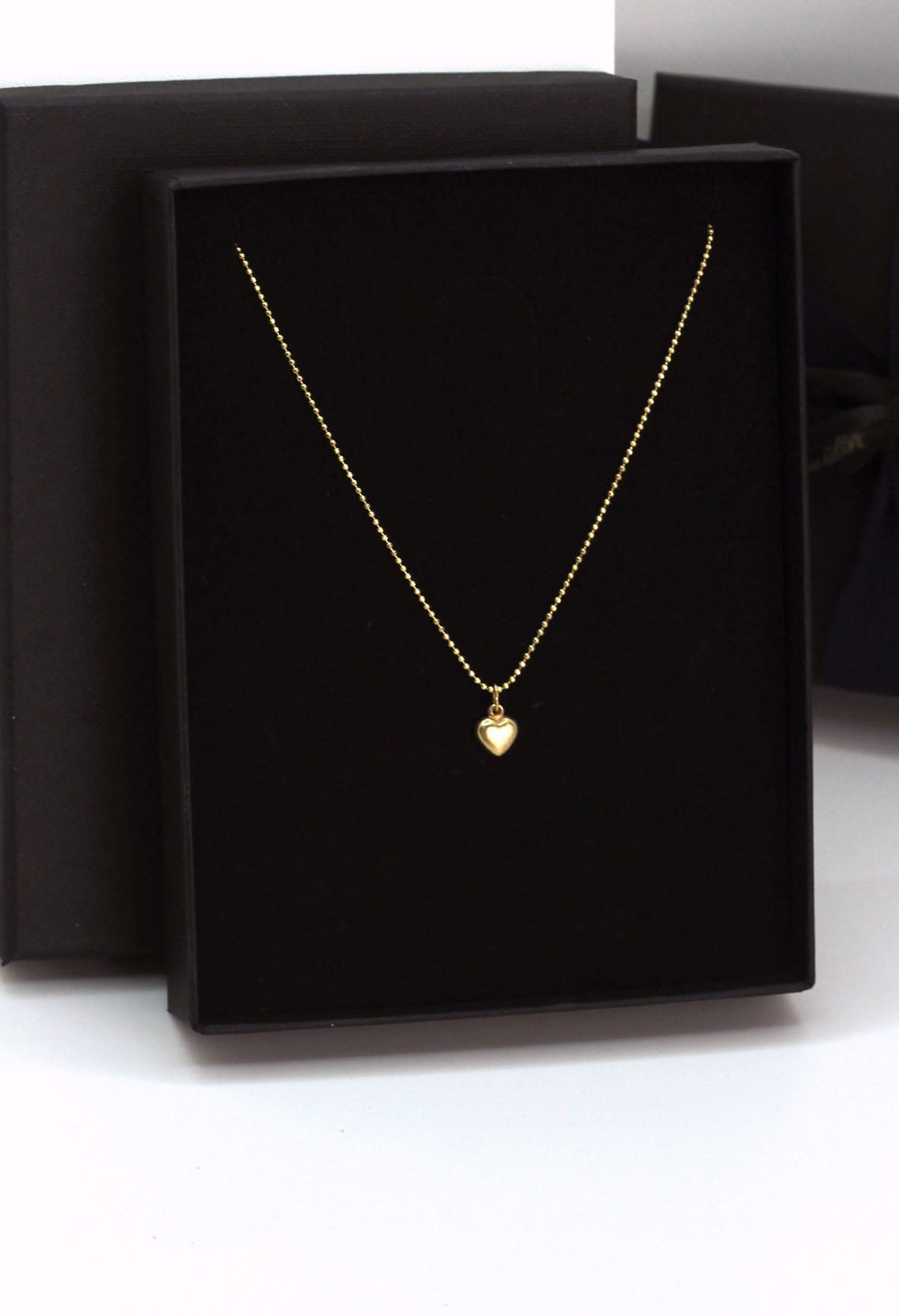 Thumbnail: gold jewelry little heart charm necklace, perfect classic elegant gift, silver and gold-vermeil present for her