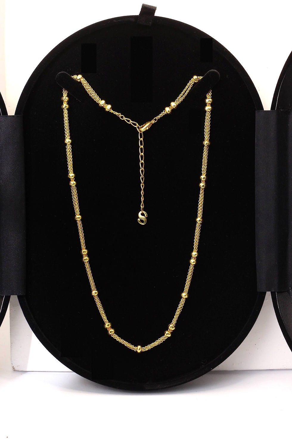 Thumbnail: gold jewelry choker necklace coco Chanel ball bullet chain present necklace