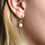 Thumbnail: gold jewelry classic hoop pearl earrings, silver and gold-vermeil present for her.