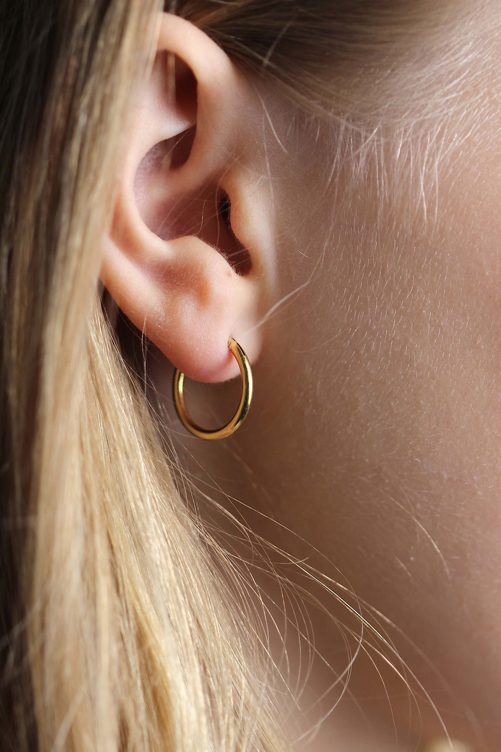 Thumbnail: gold jewelry classic hoop earrings, silver and gold-vermeil present for her.
