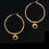 Thumbnail: gold jewelry big ring hoop earrings, silver and gold-vermeil present for her.