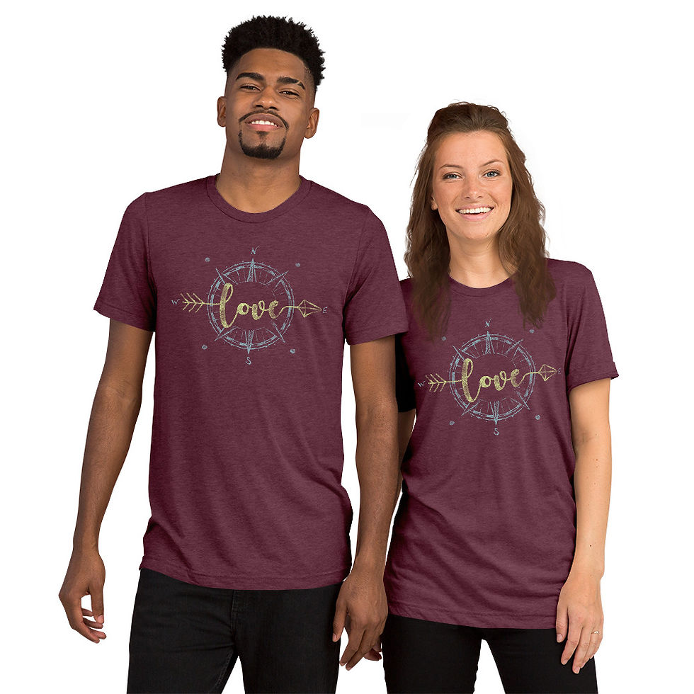 Thumbnail: Navigating Love Unisex Short sleeve t-shirt