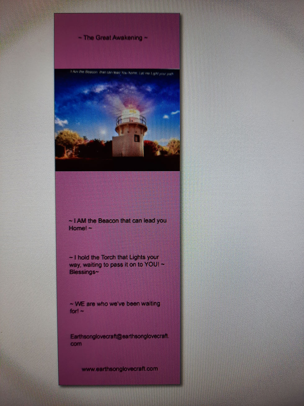 Intent Mantra Bookmark