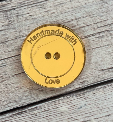 25mm Acrylic Buttons – Customised with Your Logo or Wording | funkyribbon