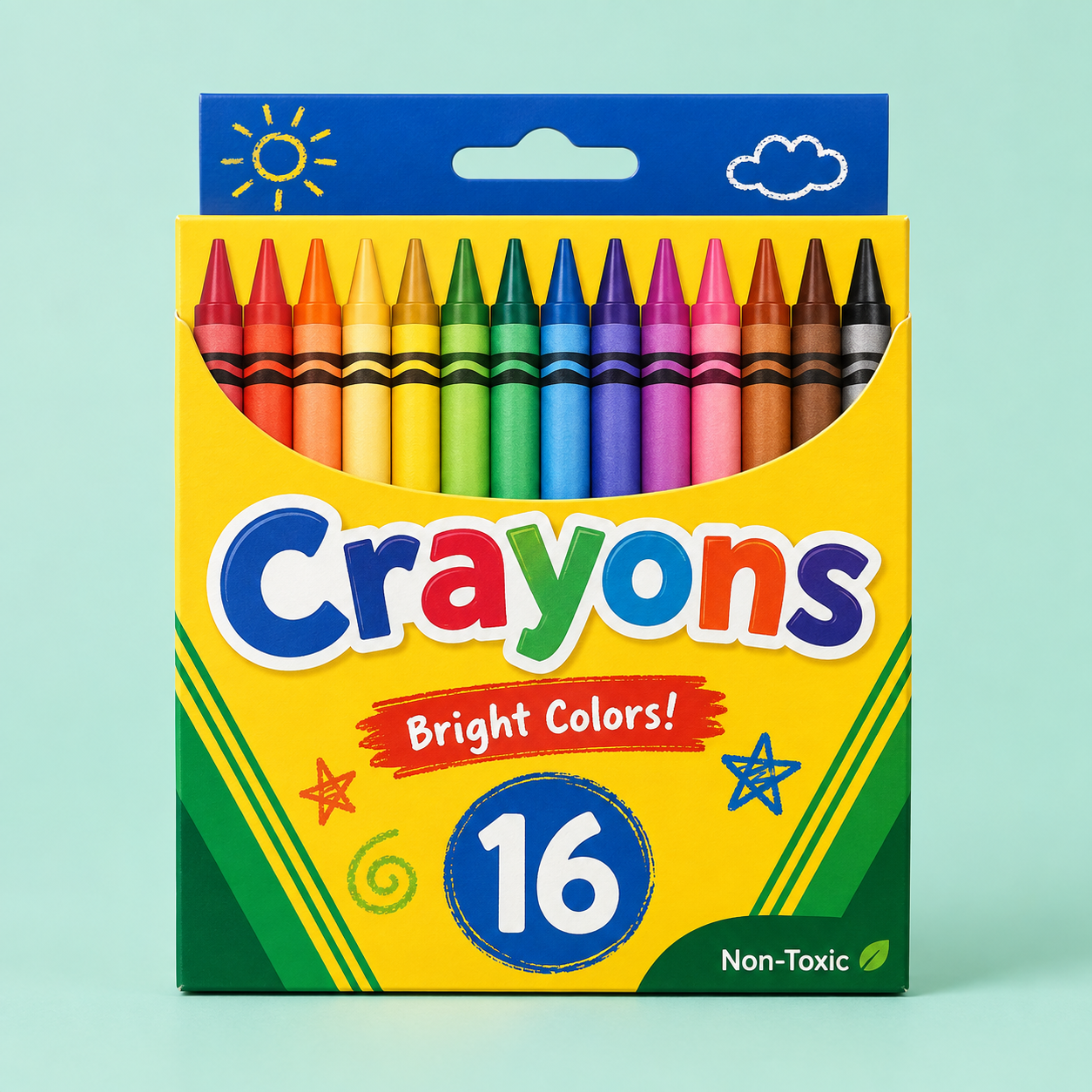 Washable Crayons (16 Count)