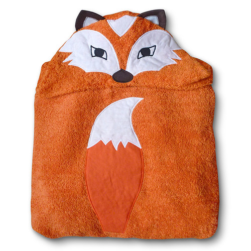 Fox Hooded Character Towel Tubby Towels
