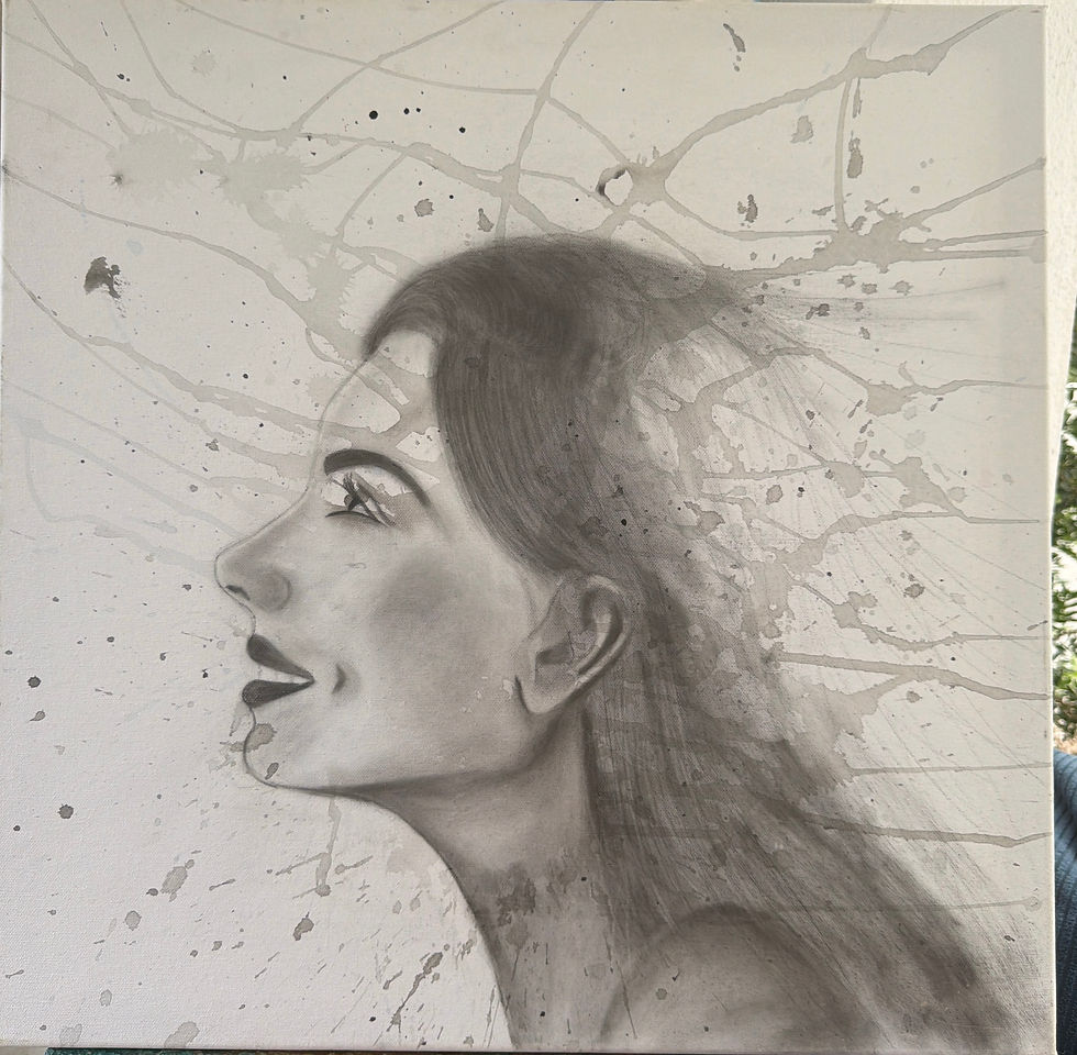 Adding charcoal...
