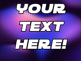 Your Text here glass
