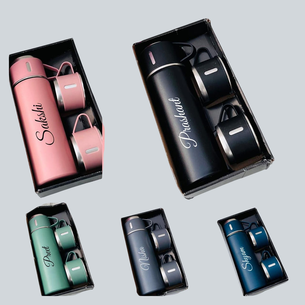 Thumbnail: Personalised Vacuum Flask Set