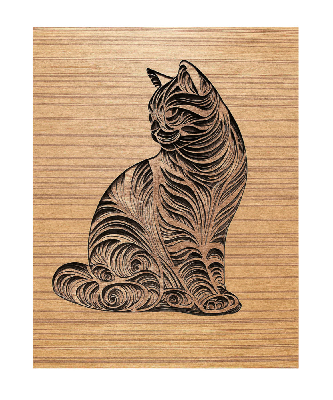 Cat Abstract Mandala – 7 Layers