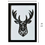 Thumbnail: Geometric 2D Deer Wooden Wall Frame